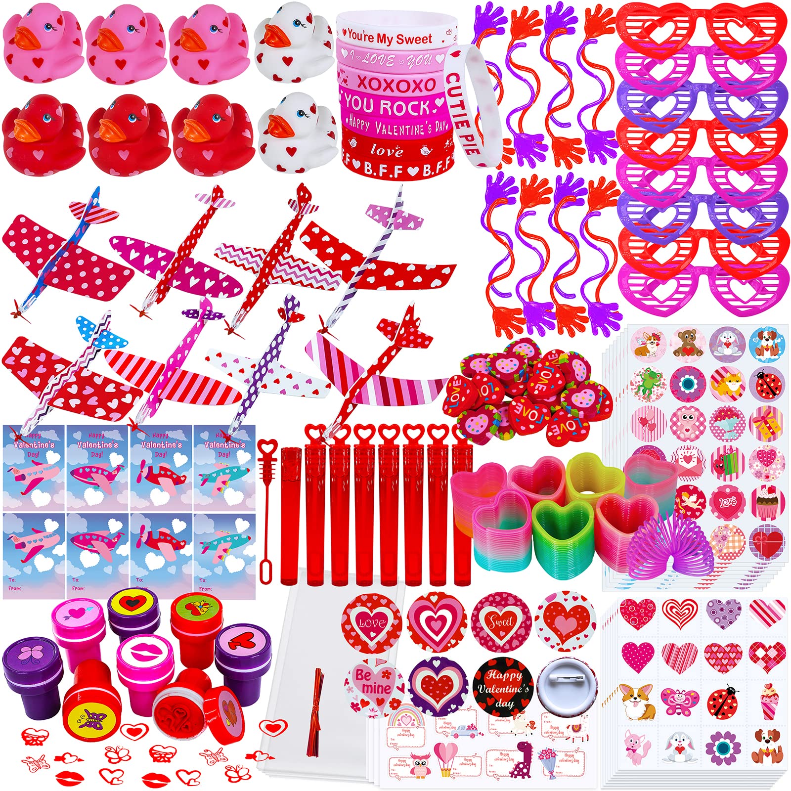 Amazon.com: Winlyn 120 Pcs Valentine's Day Stationery Toy